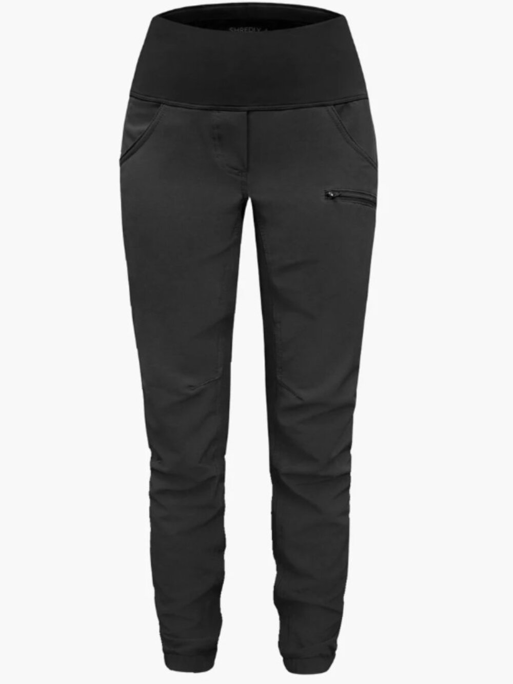 🚲 ❤️ Shredly Limitless Stretch Waistband High-Rise Pant Black Noir NWT